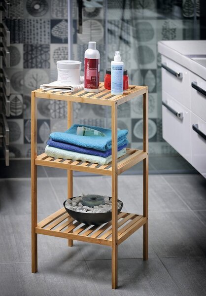 Aqualine Aqualine, BAMBUSZ kerek szemeteskuka 5l, fehér, BI007