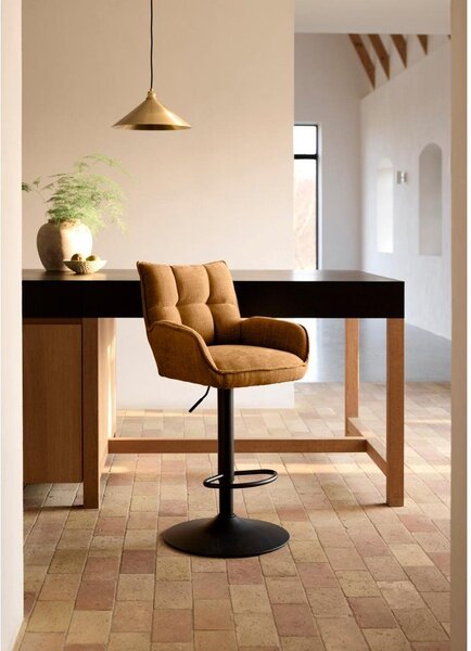 Narancssárga állítható magasságú bárszék szett 2 db-os Marilla – Unique Furniture