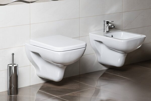 Aqualine Aqualine, BENE fali WC csésze, 35,5x51 cm, fehér, BN320