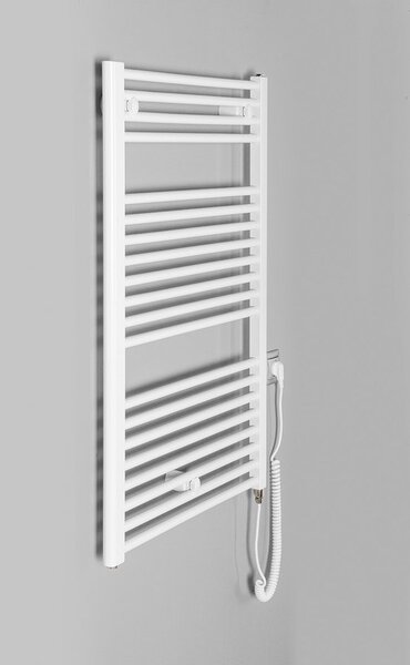 Aqualine Aqualine, DIRECT-E elektromos fűtőtest, egyenes, 600x960 mm, 400 W, fehér, ILE96T