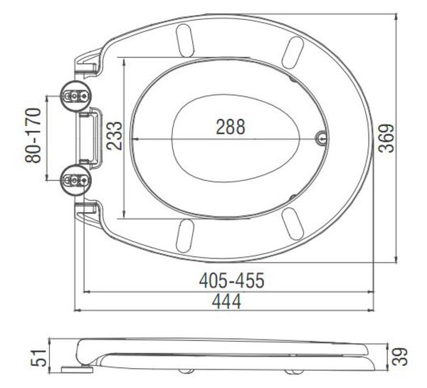 Aqualine Aqualine, Klasszikus WC-ülőkébe integrált gyermek WC-ülőke, Soft Close, fehér, FS125