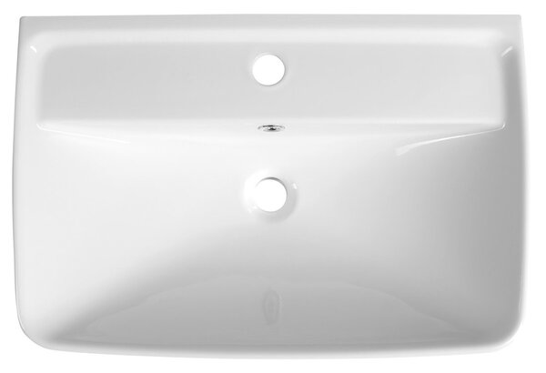 Aqualine Aqualine, DURU kerámia mosdókagyló 60x40 cm, fehér, TU0351
