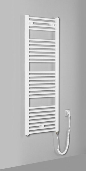 Aqualine Aqualine, DIRECT-E elektromos fűtőtest, egyenes, 450x1320 mm, 400 W, fehér, ILE34T