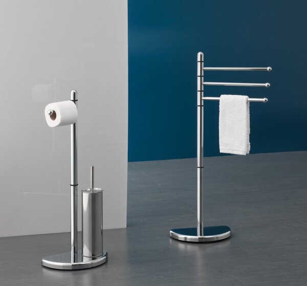 Aqualine Aqualine, HIBISCUS állvány WC-papír tartóval és WC kefével, króm, HI32