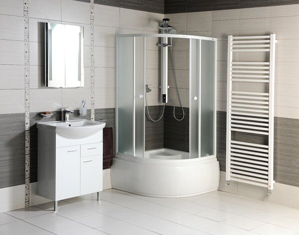 Aqualine Aqualine, LED háttérvilágítású tükör 50x70cm, gombos kapcsoló, ATH5