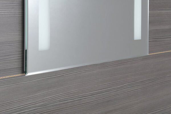 Aqualine Aqualine, LED háttérvilágítású tükör 50x70cm, gombos kapcsoló, ATH5