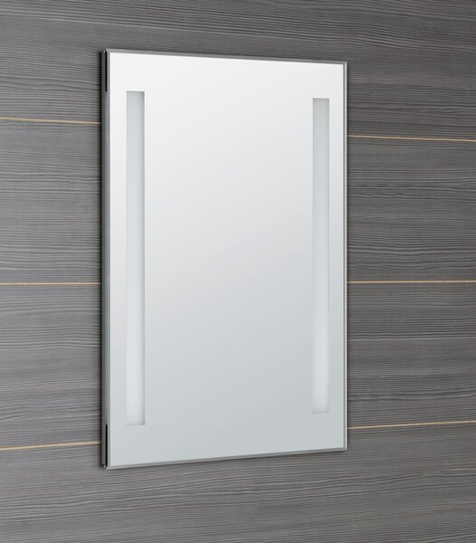 Aqualine Aqualine, LED háttérvilágítású tükör 50x70cm, gombos kapcsoló, ATH5