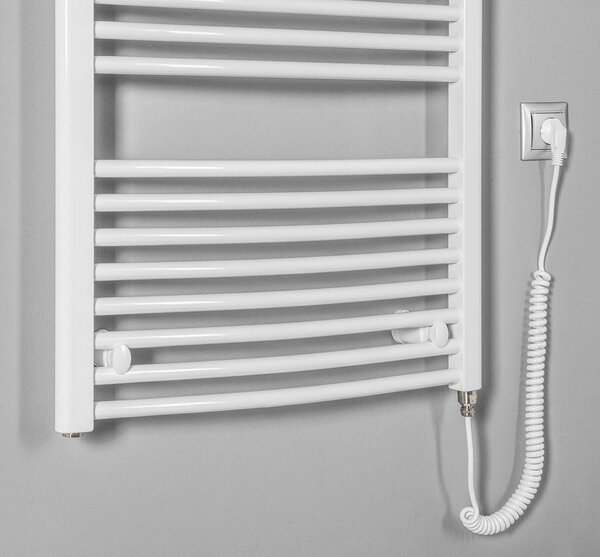 Aqualine Aqualine, ORBIT-E elektromos melegítő, kerek, 450x960 mm, 300W, fehér, ILEO94T