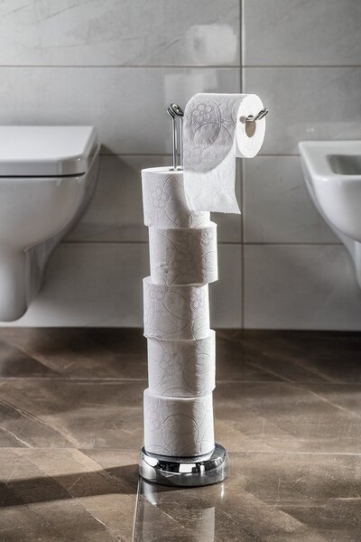 Aqualine Aqualine, MINU wc papírtartó, tartalék tartóval, króm, MU37