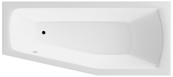 Aqualine Aqualine, OPAVA kád 160x70x44cm lábak nélkül, jobb, fehér, A1671