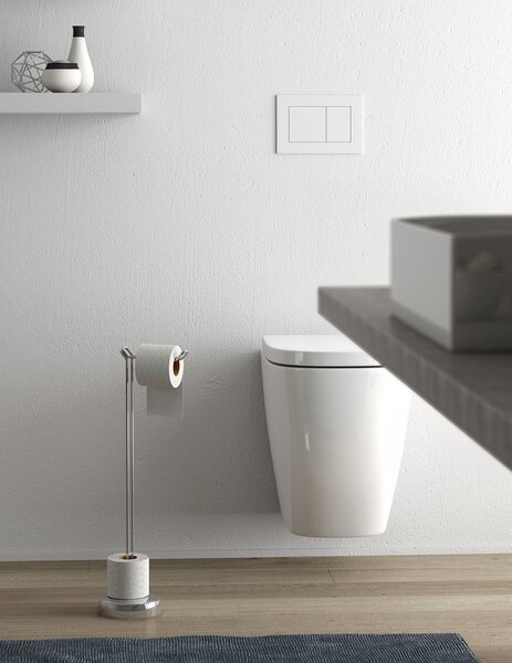 Aqualine Aqualine, MINU wc papírtartó, tartalék tartóval, króm, MU37