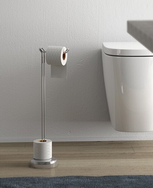 Aqualine Aqualine, MINU wc papírtartó, tartalék tartóval, króm, MU37