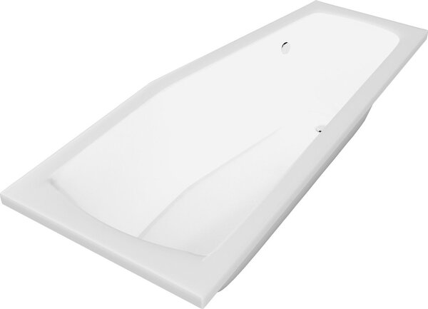 Aqualine Aqualine, OPAVA kád 160x70x44cm lábak nélkül, jobb, fehér, A1671