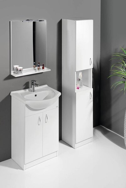 Aqualine Aqualine, SIMPLEX ECO 50 mosdószekrény 47x83,5x29cm, SIME500