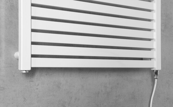Aqualine Aqualine, TONDI-E elektromos fűtőtest, egyenes, 600x970 mm, 400W, fehér, DE460T