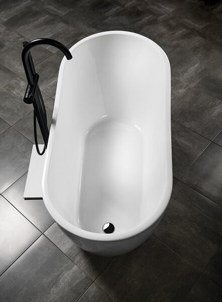 Aqualine Aqualine, TISA szabadon álló kád 150x75 cm, fehér, E1575
