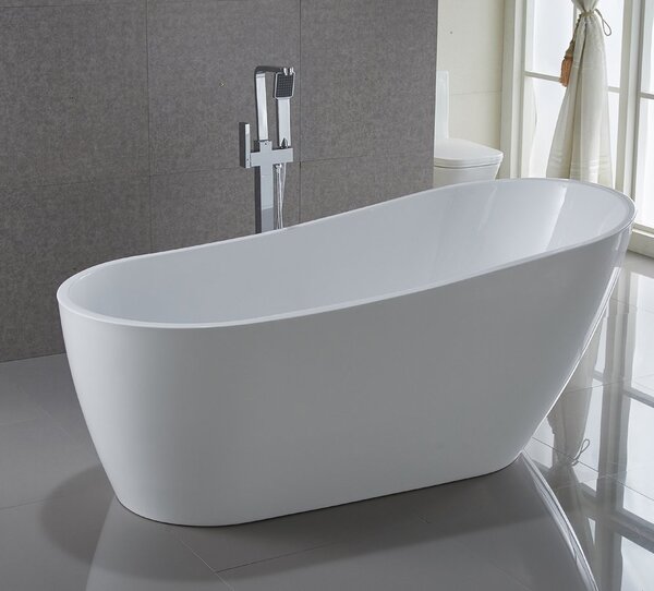 Aqualine Aqualine, TISA szabadon álló kád 170x80 cm, fehér, E1780