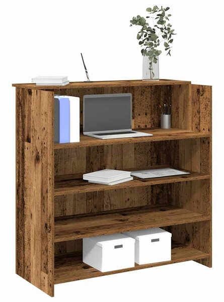 VidaXL recepciós pult antik fa 100x50x103,5 cm szerelt fa
