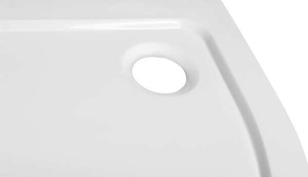 Aqualine Aqualine, TECMI öntött márvány tálca, negyedkör 90x90x3 cm, R55, PQ559