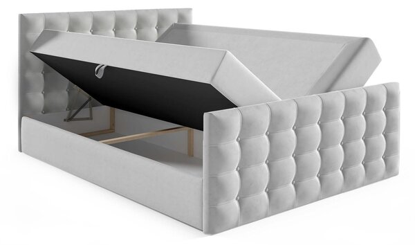 Wilsondo CALVANI boxspring franciaágy fedőmatraccal - szürke Méret: 180x200