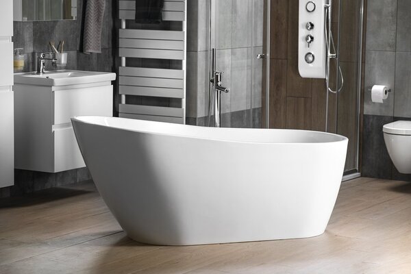 Aqualine Aqualine, TISA szabadon álló kád 170x80 cm, fehér, E1780