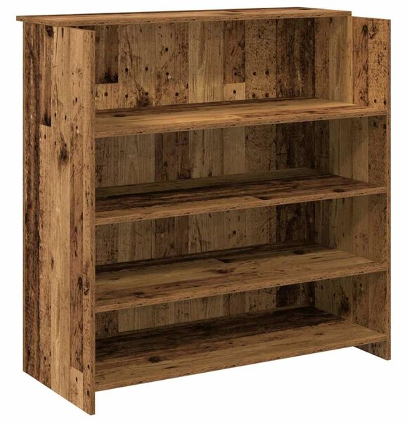 VidaXL recepciós pult antik fa 100x50x103,5 cm szerelt fa