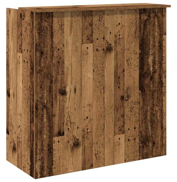 VidaXL recepciós pult antik fa 100x50x103,5 cm szerelt fa