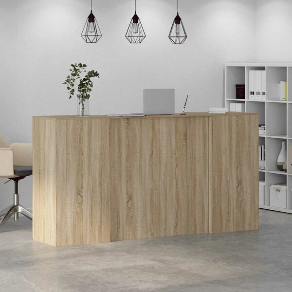VidaXL recepciós pult sonoma tölgy 200x50x103,5 cm szerelt fa