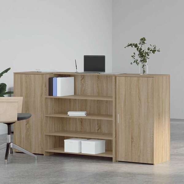VidaXL recepciós pult sonoma tölgy 200x50x103,5 cm szerelt fa