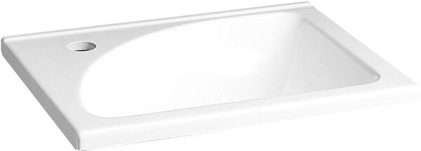 Aqualine Aqualine, Mosdó 40x32cm, öntött márvány, fehér, LM408