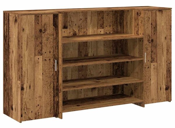 VidaXL recepciós pult antik fa 180x50x103,5 cm szerelt fa