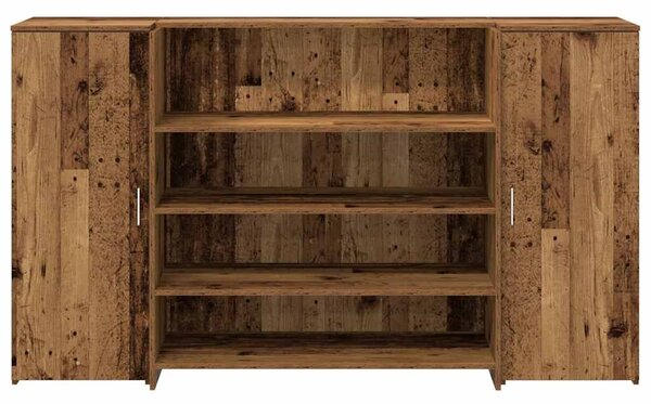 VidaXL recepciós pult antik fa 180x50x103,5 cm szerelt fa