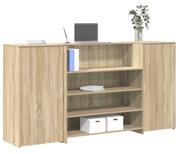 VidaXL recepciós pult sonoma tölgy 200x50x103,5 cm szerelt fa