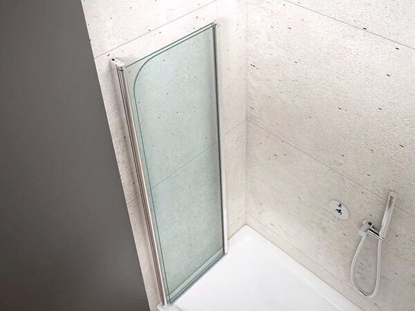 Aqualine Aqualine, WILA kádparaván 900x1400 mm, összecsukható, króm, átlátszó üveg, AQ5742