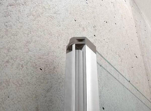 Aqualine Aqualine, WILA kádparaván 900x1400 mm, összecsukható, króm, átlátszó üveg, AQ5742