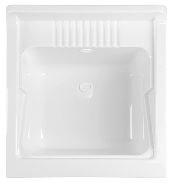 Aqualine Aqualine, Függesztett mosogató 45x50cm, műanyag, fehér, PI4550
