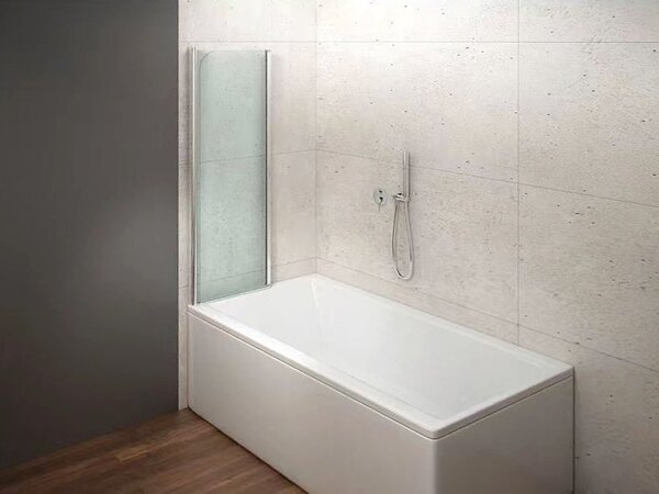 Aqualine Aqualine, WILA kádparaván 900x1400 mm, összecsukható, króm, átlátszó üveg, AQ5742