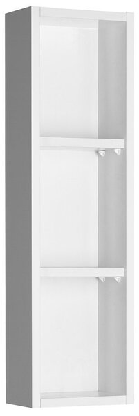 Aqualine Aqualine, ZOJA felső tükörszekrény, 20x70x12cm, bal, fehér, 45463