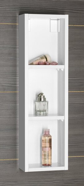 Aqualine Aqualine, ZOJA felső tükörszekrény, 20x70x12cm, bal, fehér, 45463