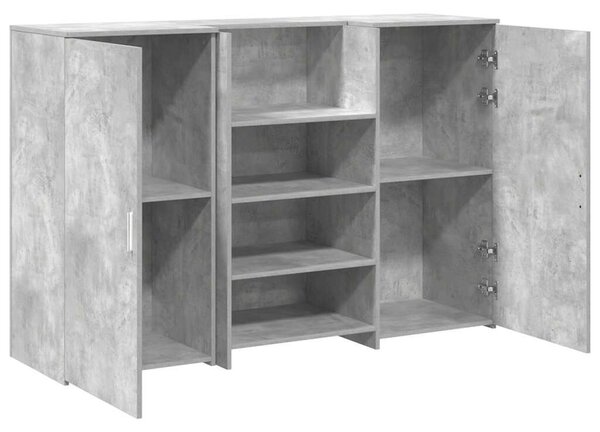 VidaXL recepciós pult betonszürke 155x50x103,5 cm szerelt fa