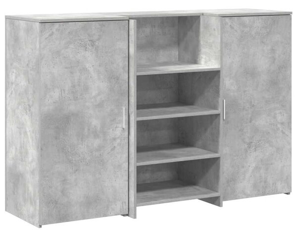 VidaXL recepciós pult betonszürke 155x50x103,5 cm szerelt fa