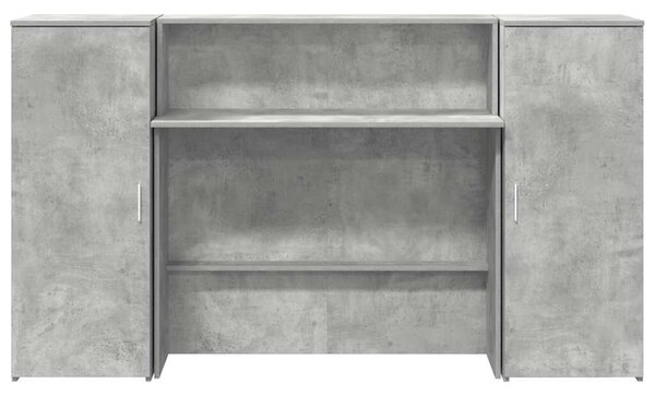 VidaXL recepciós pult betonszürke 180x50x103,5 cm szerelt fa