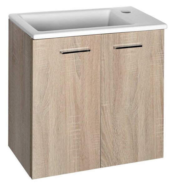 Aqualine Aqualine, ZOJA / KERAMIA FRESH mosdó szekrény 49x50x23,5cm, platina tölgy, 51047DP