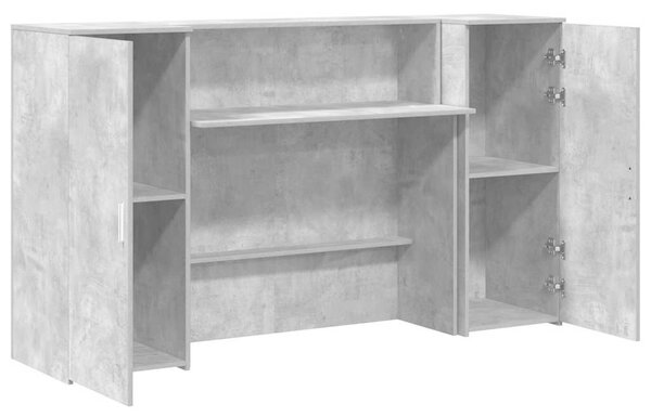 VidaXL recepciós pult betonszürke 180x50x103,5 cm szerelt fa