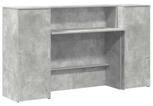 VidaXL recepciós pult betonszürke 180x50x103,5 cm szerelt fa