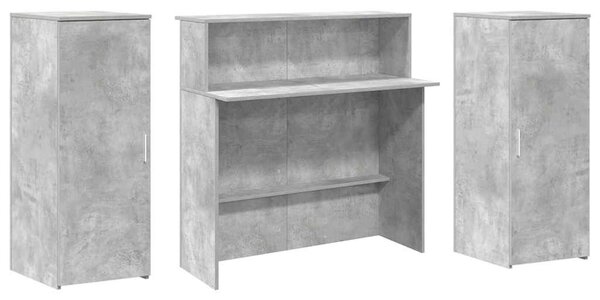 VidaXL recepciós pult betonszürke 180x50x103,5 cm szerelt fa