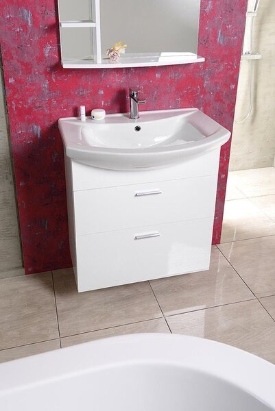 Aqualine Aqualine, ZOJA mosdó szekrény fiók 61,5x74x32 cm, fehér, 51061A