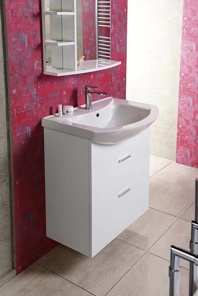 Aqualine Aqualine, ZOJA mosdó szekrény fiók 61,5x74x32 cm, fehér, 51061A