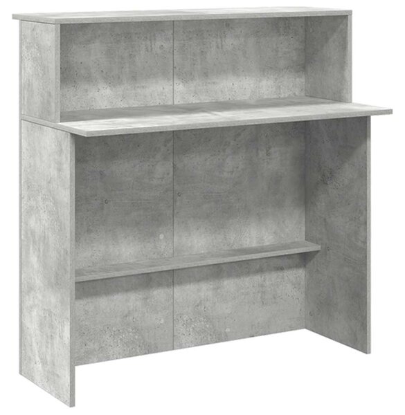 VidaXL recepciós pult betonszürke 180x50x103,5 cm szerelt fa