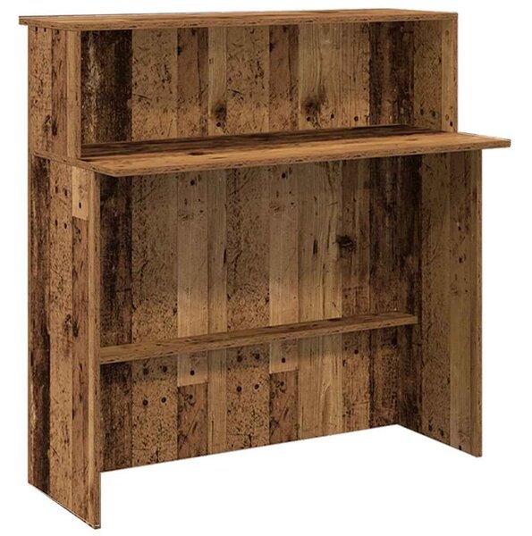 VidaXL recepciós pult antik fa 200x50x103,5 cm szerelt fa